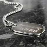 Personalised Stainless Steel Dog Tag Necklace: 4 - Necklaces By Gift Moments