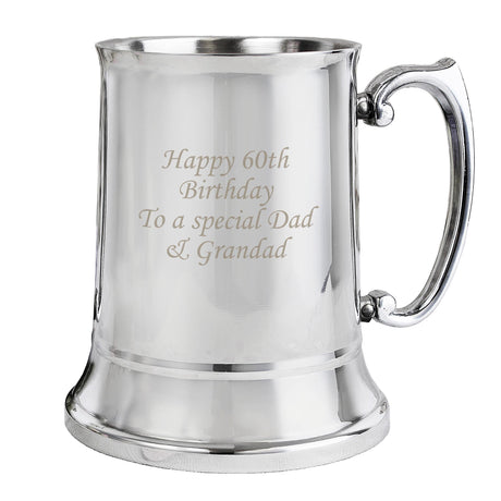 Personalised Stainless Steel Tankard Gift: 4 - Tankards By Gift Moments