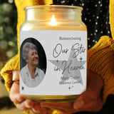 Personalised Star In Heaven Scented Candle: 2 - Candles By Gift Moments