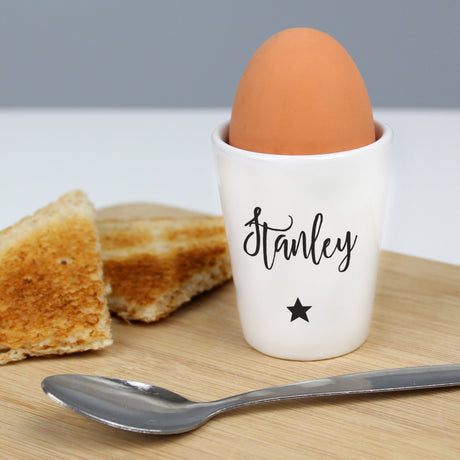 Personalised Star Name Egg Cup: 2 - Egg Cups By Gift Moments