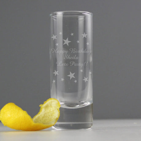 Personalised Starry Shot Glass: 1 - Shot Glasses By Gift Moments