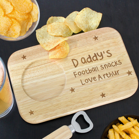 Personalised Stars Wooden Coaster Tray: 3 - Coasters By Gift Moments