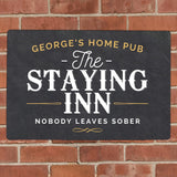 Personalised Staying Inn Aluminium Sign: 1 - Signs & Plaques By Gift Moments