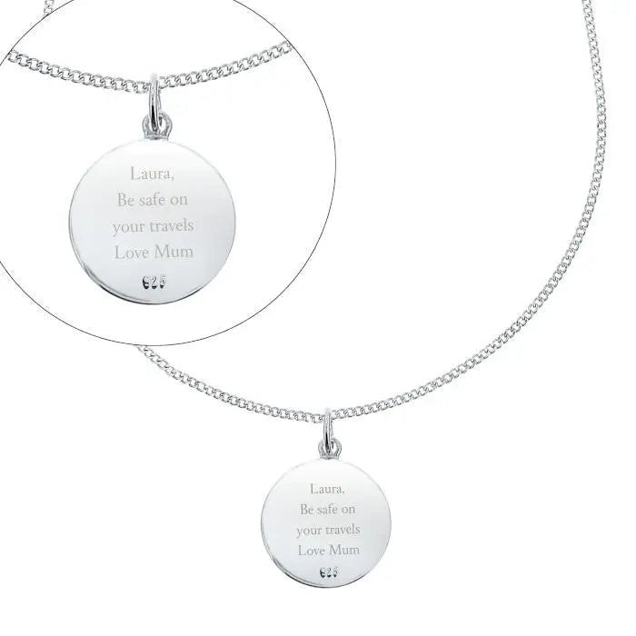 Personalised Silver & Gold St. Christopher Necklace: 4 - Necklaces By Gift Moments