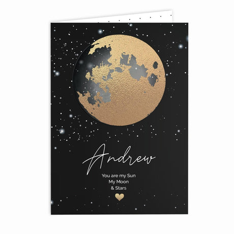 Personalised Sun & Moon Love Card: 3 - Greeting Cards By Gift Moments