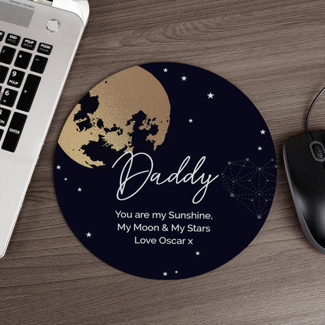 Personalised Sun Moon & Stars Mouse Mat: 1 - Tech Accessories By Gift Moments