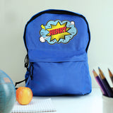 Personalised Superhero Blue Kids Backpack: 1 - Kids Bags By Gift Moments