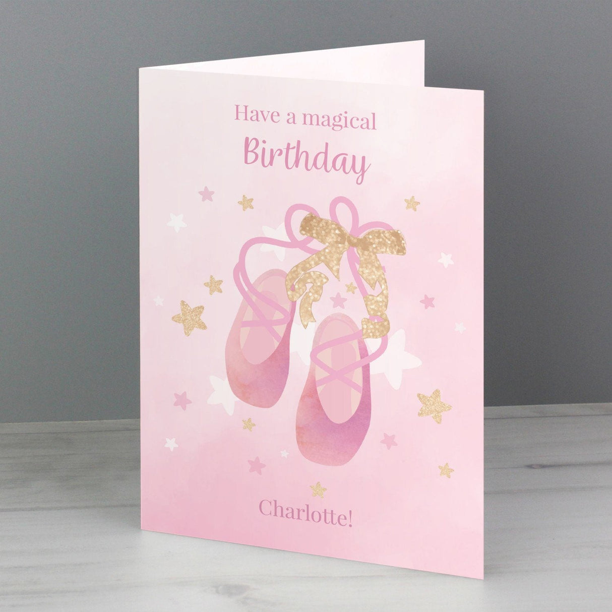 Personalised Swan Lake Ballet Greeting Card: 1 - Greeting Cards By Gift Moments