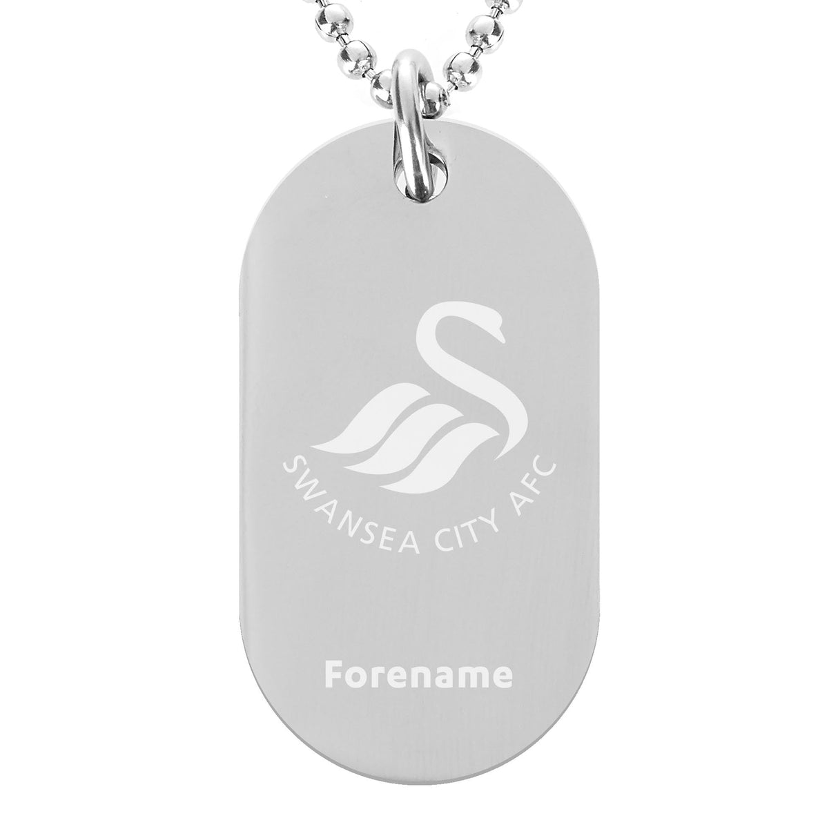 Personalised Swansea City AFC Dog Tag Pendant: 1 - Necklaces By Swansea City