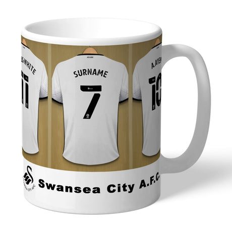 Swansea City AFC Personalised Dressing Room Mug: 1 - Mugs By Swansea City