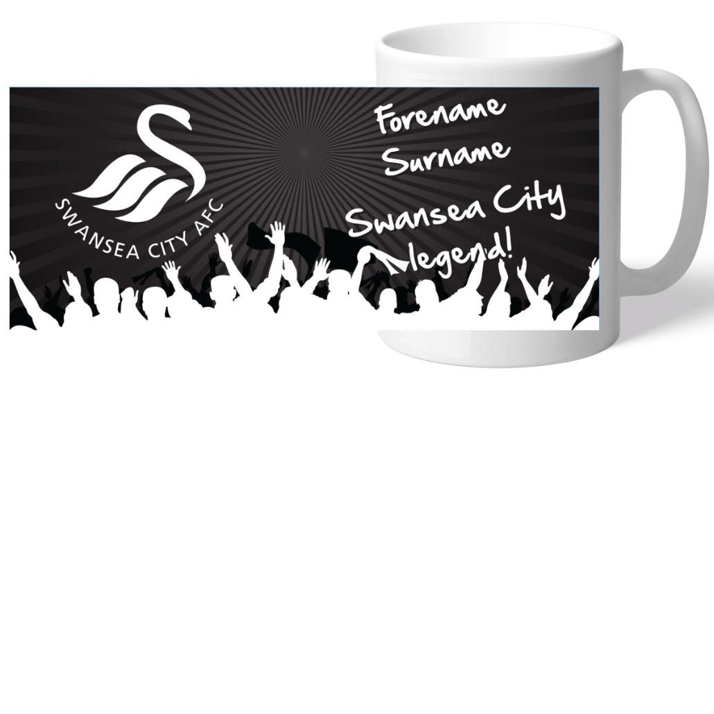 Personalised Swansea City AFC Legend Mug: 2 - Mugs By Swansea City