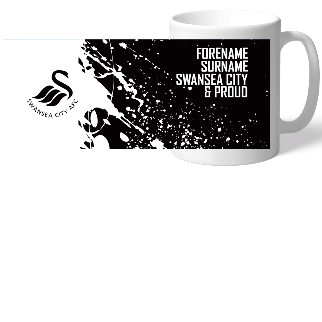 Personalised Swansea City AFC Mug: 2 - Mugs By Swansea City