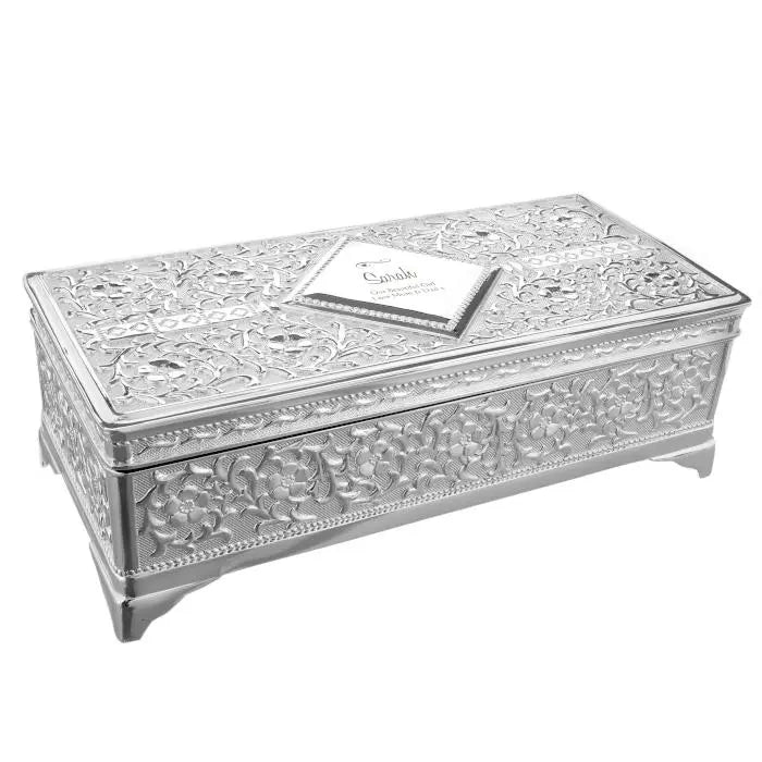 Personalised Swirls & Hearts Antique Silver Plated Jewellery Box: 7 - Jewellery Boxes By Gift Moments