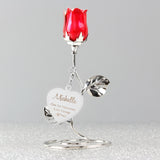 Personalised Red Rose Bud Ornament: 2 - Keepsakes By Gift Moments