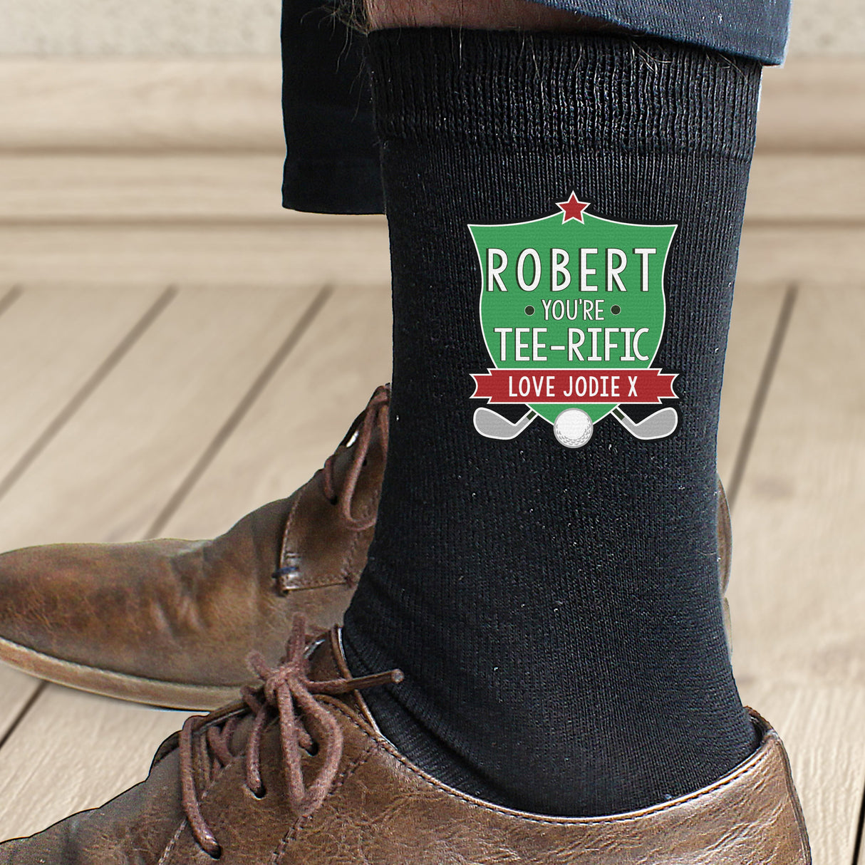 Personalised Tee-Rific Golf Socks for Men: 3 - Clothing By Gift Moments