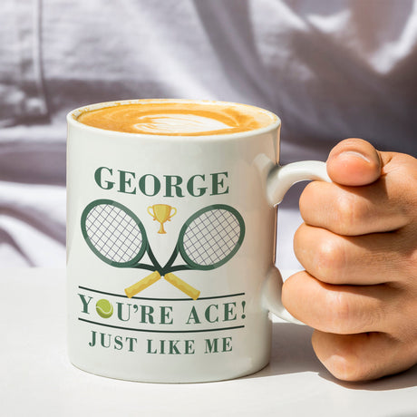 Personalised Tennis Mug - You’re Ace: 4 - Mugs By Gift Moments