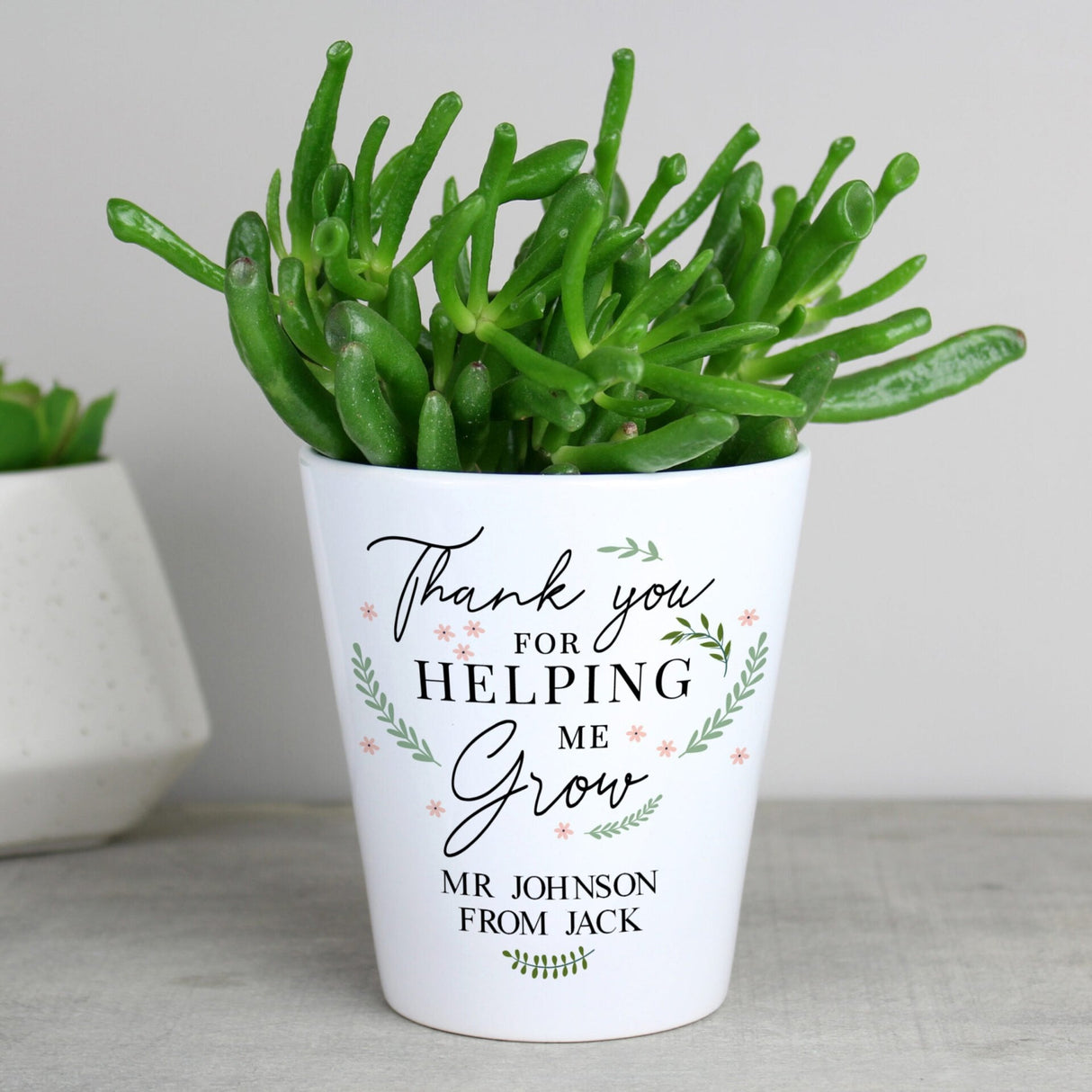 Personalised Thank You Plant Pot: 1 - Pots & Planters By Gift Moments