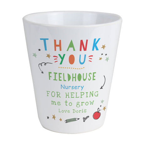 Personalised Thank You Teacher Plant Pot: 5 - Pots & Planters By Gift Moments