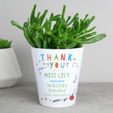 Personalised Thank You Teacher Plant Pot: 1 - Pots & Planters By Gift Moments