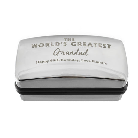 Personalised ’World’s Greatest’ Cufflink Box: 5 - Cufflink Boxes By Gift Moments