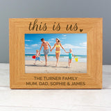 Personalised ’This Is Us’ Wooden Photo Frame: 3 - Photo Frames By Gift Moments