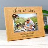 Personalised ’This Is Us’ Wooden Photo Frame: 2 - Photo Frames By Gift Moments