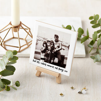 Personalised Ceramic Photo and Mini Easel Default Title - Keepsakes at Gift Moments