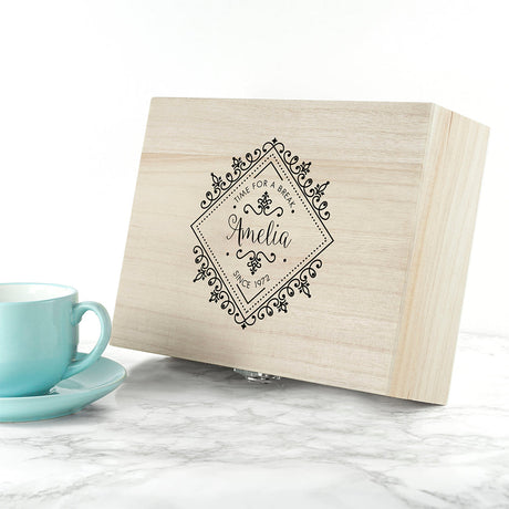 Personalised Time For a Break! Tea Box Selection: 6 - Tea Boxes By Gift Moments