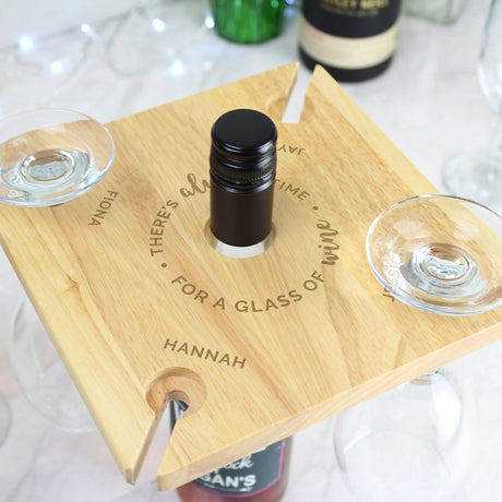 Personalised Wine Glass and Bottle Holder: 1 - Barware By Gift Moments