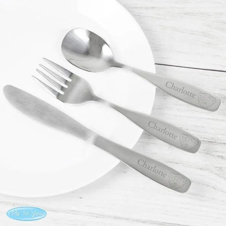 Personalised Tiny Tatty Teddy Cutlery Set: 1 - Cutlery Sets