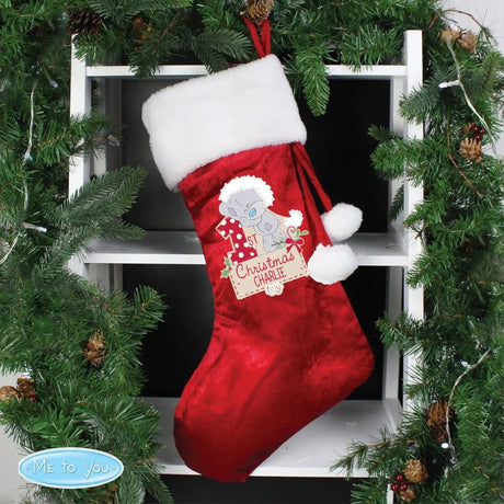 Personalised Tiny Tatty Teddy Christmas Stocking: 1 - Christmas Stockings