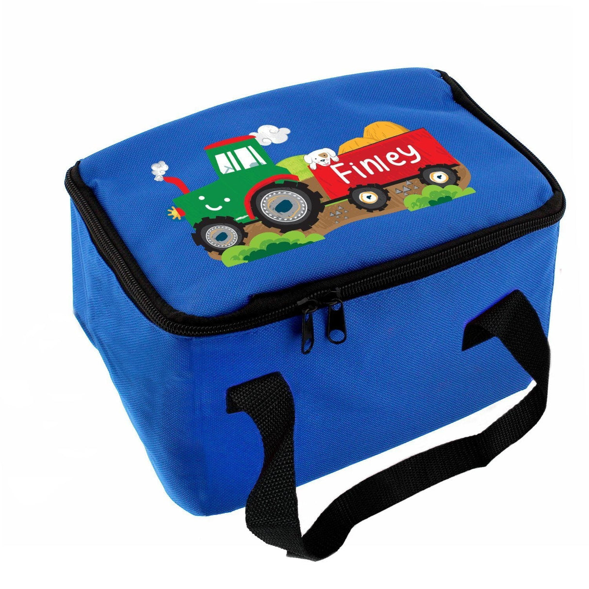 Personalised Tractor Blue Lunch Bag: 4 - Lunch Boxes & Bags By Gift Moments