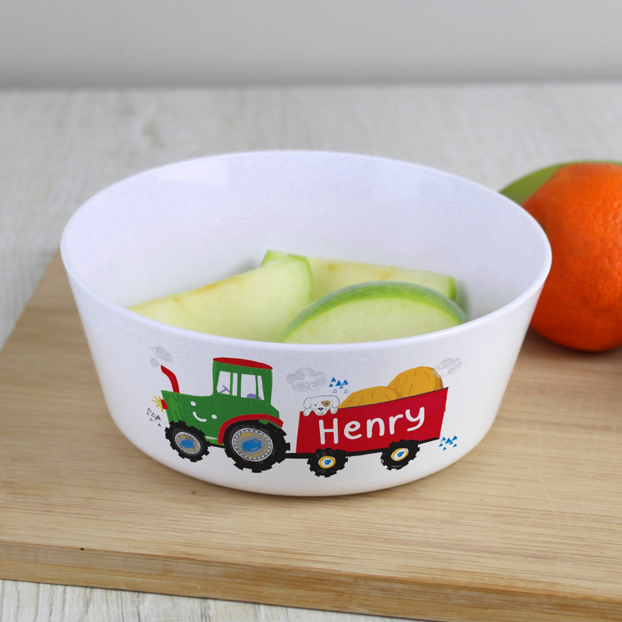 Personalised Tractor Kids Plastic Bowl: 2 - Tableware By Gift Moments