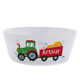 Personalised Tractor Kids Plastic Bowl: 4 - Tableware By Gift Moments