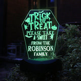 Personalised Solar Halloween Trick or Treat Light: 8 - Solar Lights By Gift Moments