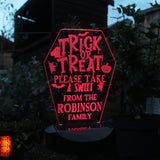 Personalised Solar Halloween Trick or Treat Light: 1 - Solar Lights By Gift Moments