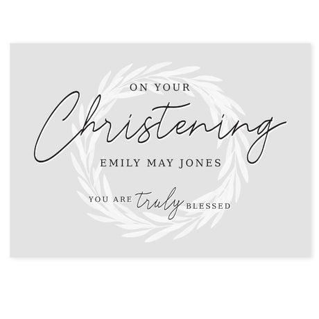 Personalised ’Truly Blessed’ Christening Card: 3 - Greeting Cards By Gift Moments