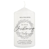 Personalised Truly Blessed Christening Candle: 3 - Candles By Gift Moments