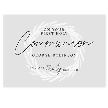 Personalised First Holy Communion Card: 3 - Greeting Cards By Gift Moments