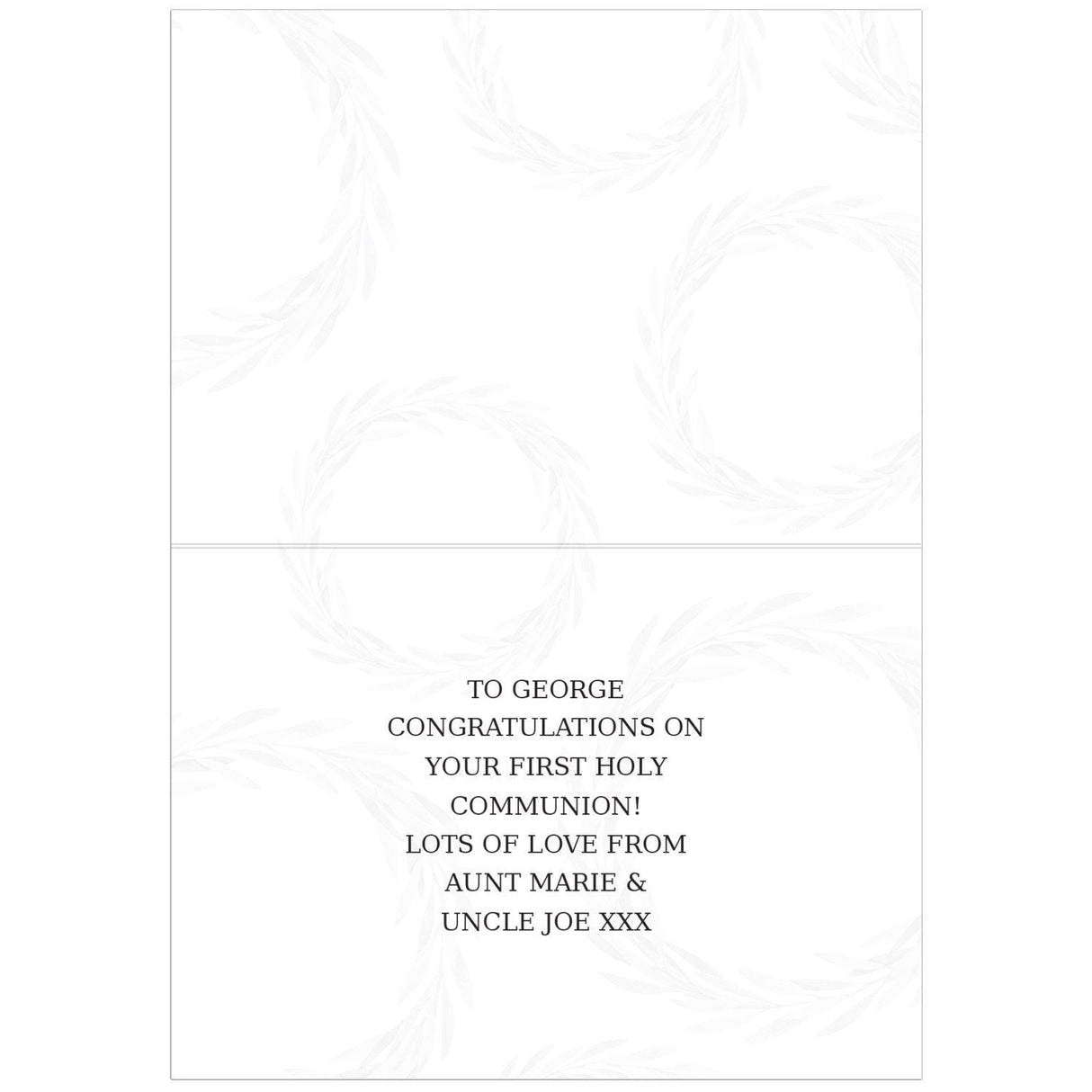 Personalised First Holy Communion Card: 4 - Greeting Cards By Gift Moments