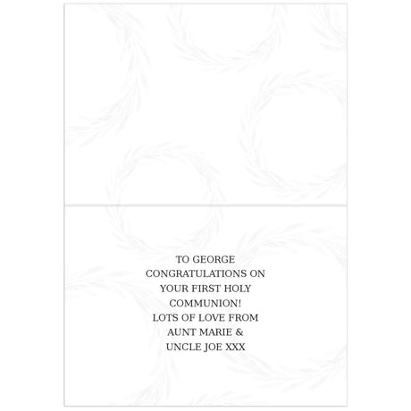 Personalised First Holy Communion Card: 4 - Greeting Cards By Gift Moments