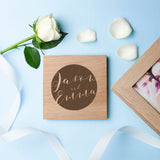 Personalised Oak Photo Cube Keepsake: 3 - Photo Cubes By Gift Moments