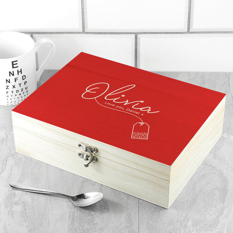 Personalised The Ultimate Cu-Tea Box Selection: 9 - Tea Boxes By Gift Moments