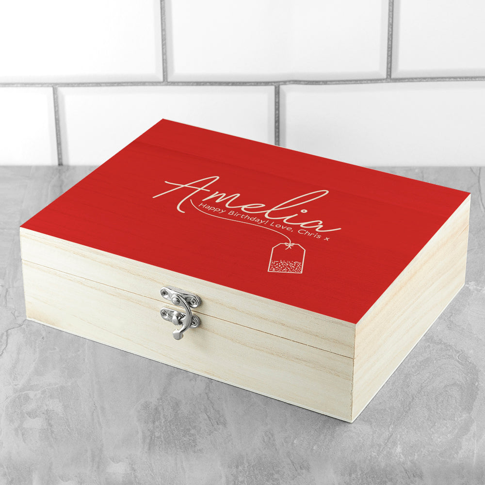 Personalised The Ultimate Cu-Tea Box Selection: 5 - Tea Boxes By Gift Moments