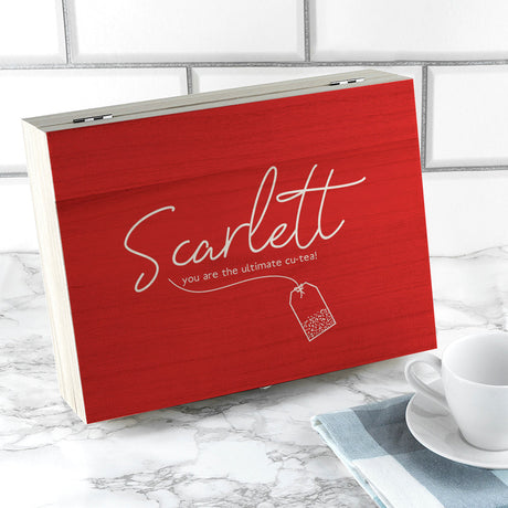 Personalised The Ultimate Cu-Tea Box Selection: 3 - Tea Boxes By Gift Moments