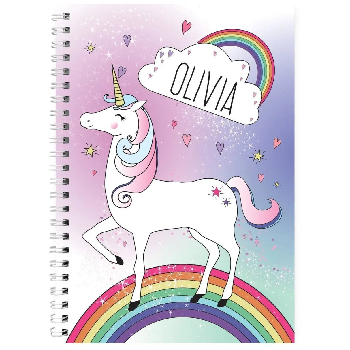 Personalised A5 Unicorn Notebook: 2 - Notebooks By Gift Moments