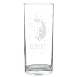 Personalised Unicorn Engraved Hi Ball Glass: 4 - Highball Glasses By Gift Moments