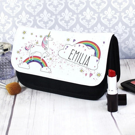 Personalised Unicorn Makeup Bag: 1 - Toiletry & Makeup Bags By Gift Moments