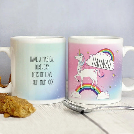 Personalised Unicorn Mug: 2 - Mugs By Gift Moments