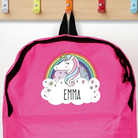 Personalised Unicorn Pink School Backpack: 3 - Kids Bags By Gift Moments